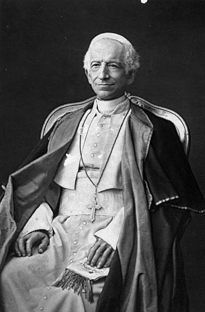 Pope Leo XIII seated in chair